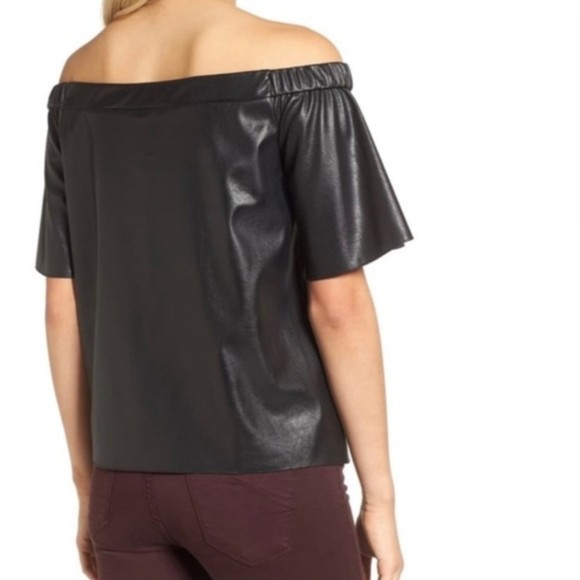 Bailey 44 Black Off-Shoulder Short Sleeve Top - Picture 6 of 8